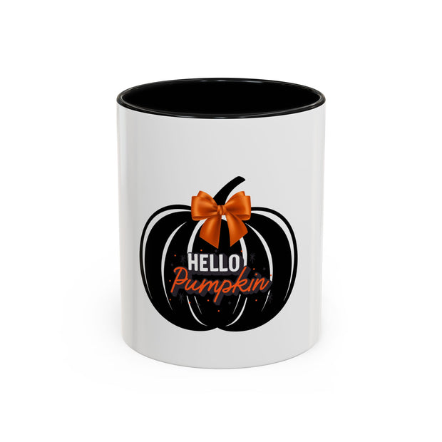 Hello pumpkin Accent Coffee Mug (11, 15oz)