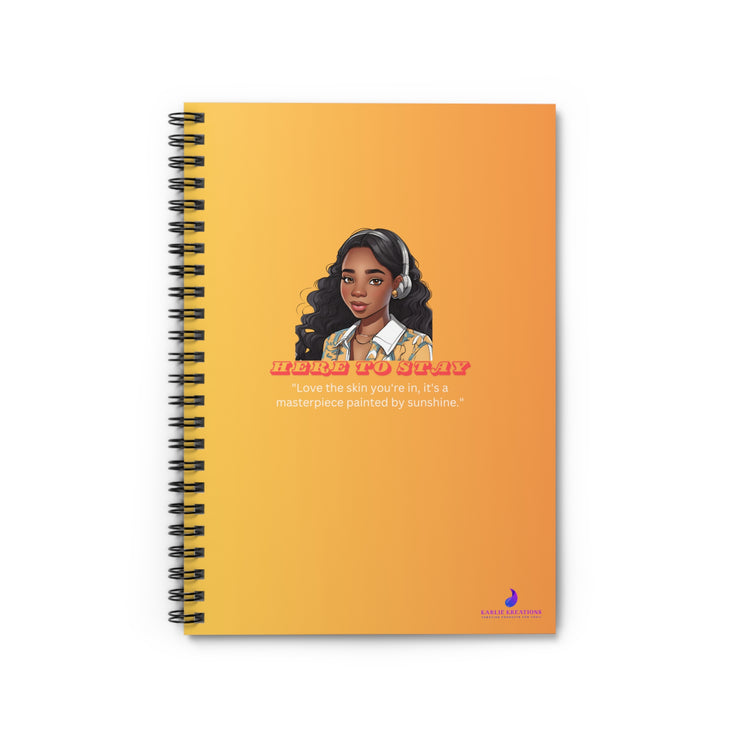 Brown Skin Spiral Notebook - Ruled Line