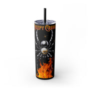 Spider Skinny Tumbler with Straw, 20oz