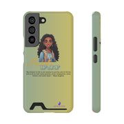 Brown Skin Phone Case With Card Holder