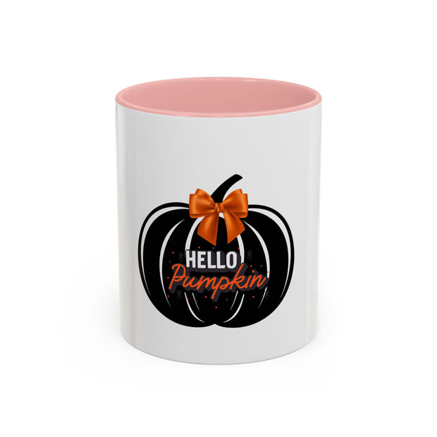 Hello pumpkin Accent Coffee Mug (11, 15oz)