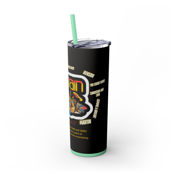 Generation X Skinny Tumbler with Straw, 20oz