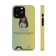 Brown Skin Phone Case With Card Holder