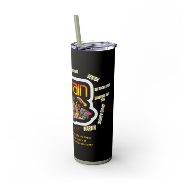 Generation X Skinny Tumbler with Straw, 20oz