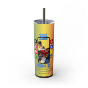 Gen-Z Skinny Tumbler with Straw, 20oz