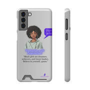 Brown Skin Phone Case With Card Holder