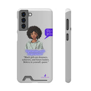 Brown Skin Phone Case With Card Holder