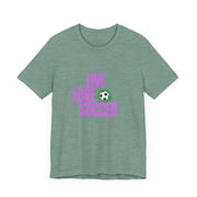 Soccer-2 Unisex Jersey Short Sleeve Tee