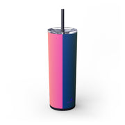 Gen-Z Skinny Tumbler with Straw, 20oz