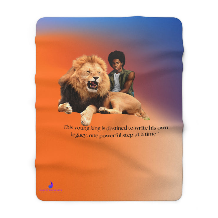 Young King Sherpa Fleece Blanket