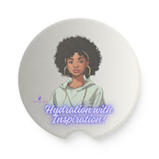 Brown Skin Soapstone Car Coaster