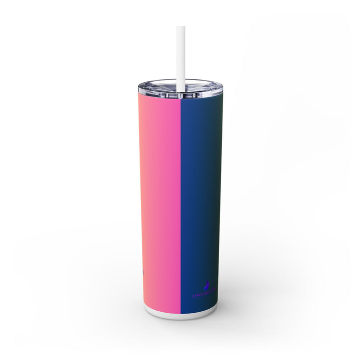 Gen-Z Skinny Tumbler with Straw, 20oz