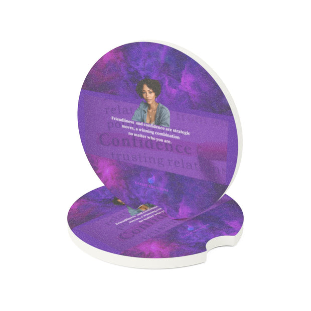 Confidence Woman Soapstone Car Coaster