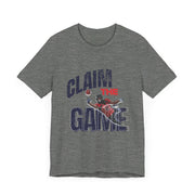 Claim the game Unisex Jersey Short Sleeve Tee