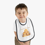 Lion Baby Contrast Trim Jersey Bib