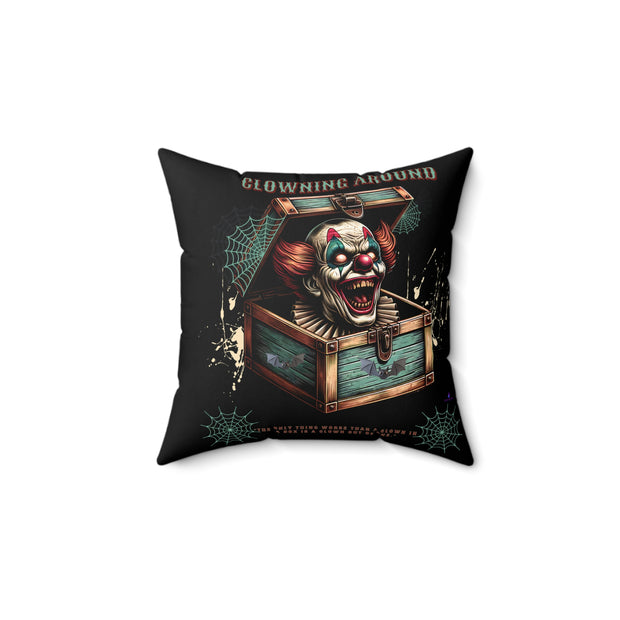 Clowning Around Spun Polyester Square Pillow