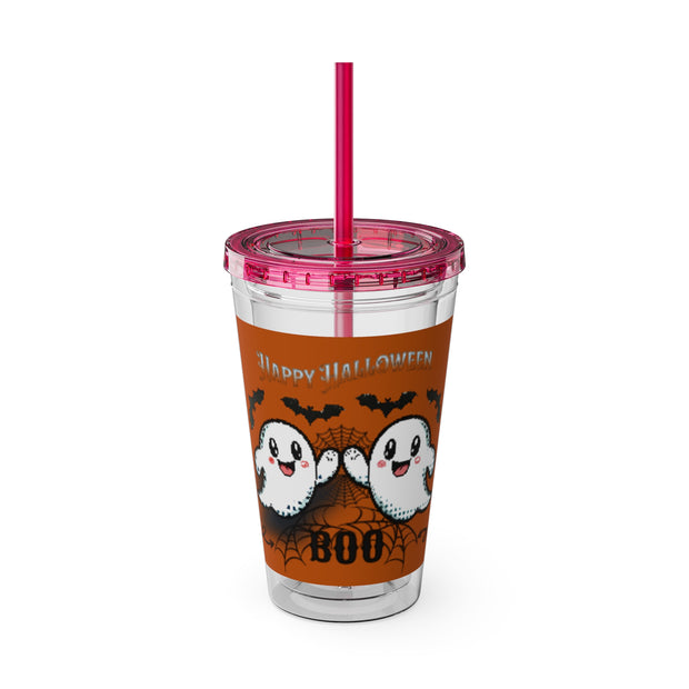 BOO Sunsplash Tumbler with Straw, 16oz