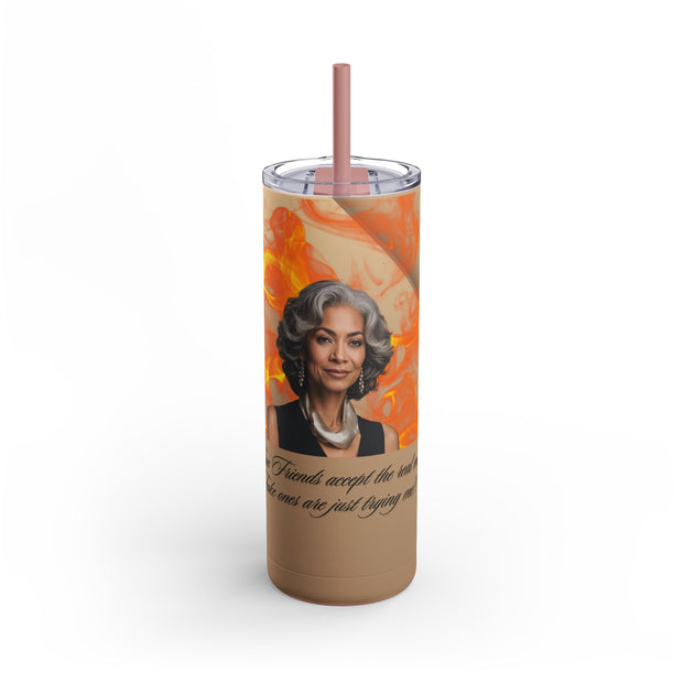 Fiery Woman Maker Skinny Matte Tumbler, 20oz