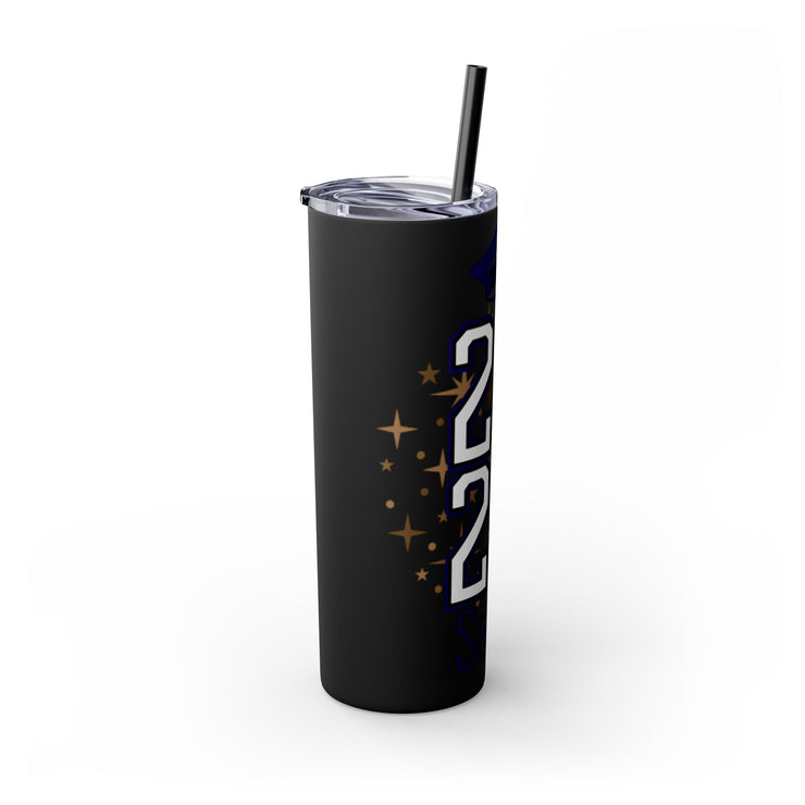 Senior 2025 Skinny Tumbler with Straw, 20oz