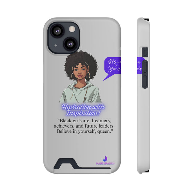 Brown Skin Phone Case With Card Holder