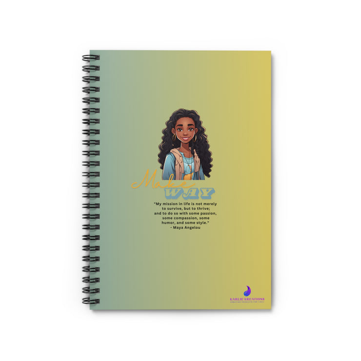 Brown Skin Spiral Notebook - Ruled Line