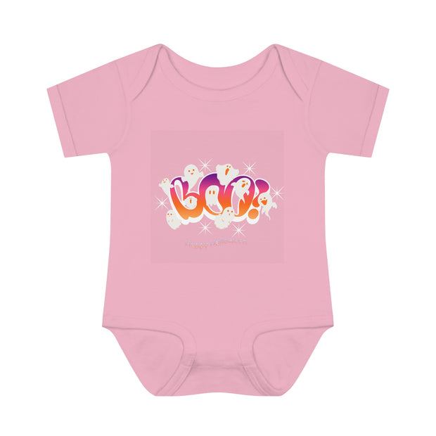 BOO-2 Infant Baby Rib Bodysuit