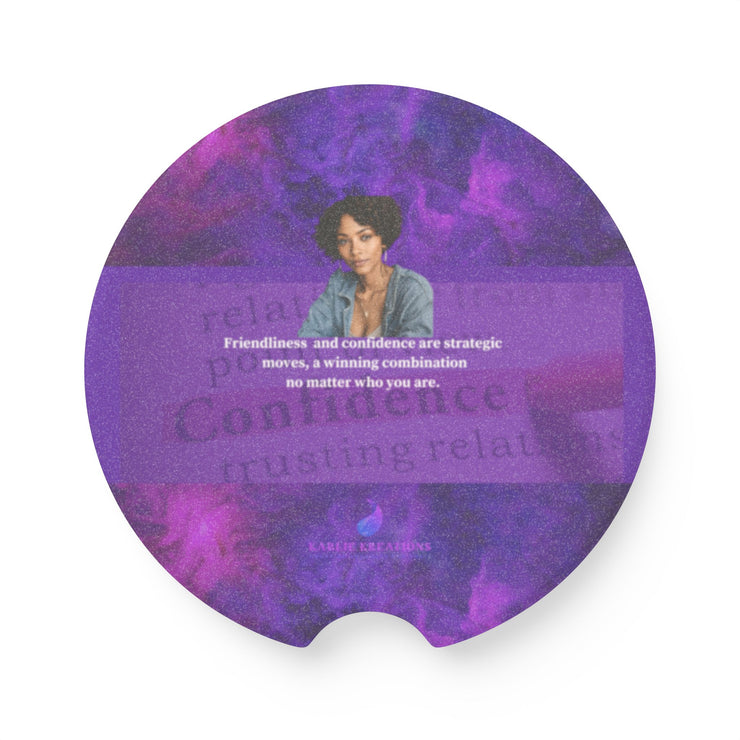 Confidence Woman Soapstone Car Coaster