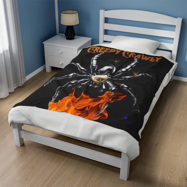 Spider Velveteen Plush Blanket