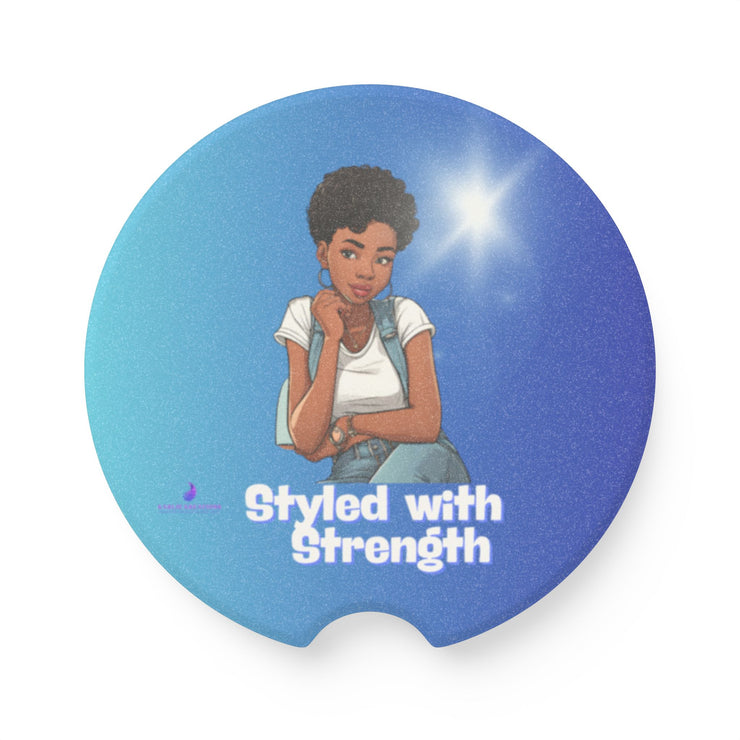 Brown Skin Soapstone Car Coaster