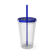 BOO Sunsplash Tumbler with Straw, 16oz