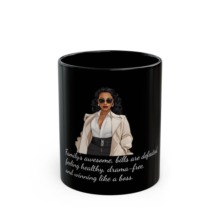 Business Woman Black Mug (11oz, 15oz)