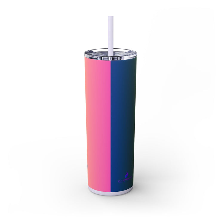 Gen-Z Skinny Tumbler with Straw, 20oz