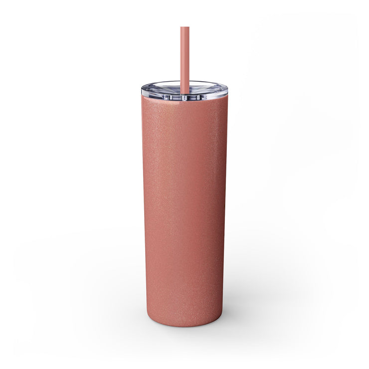 Senior 2025 Skinny Tumbler with Straw, 20oz