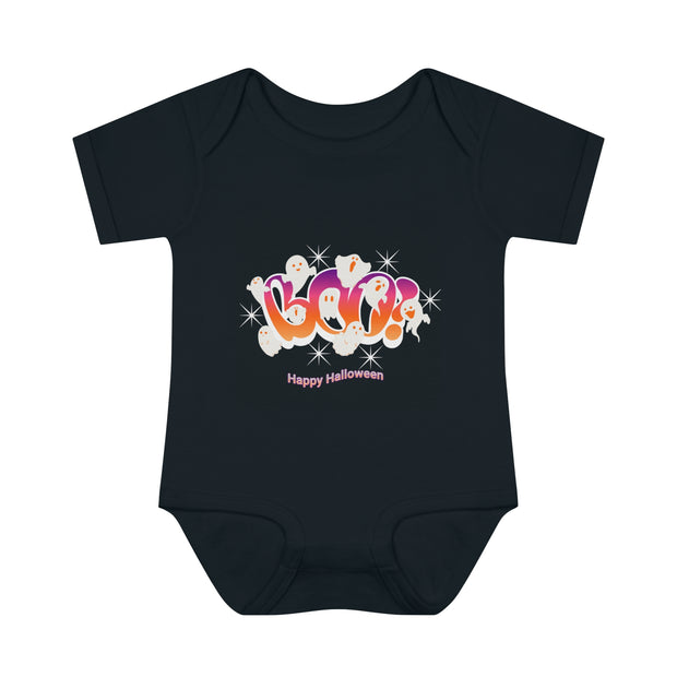 BOO-2 Infant Baby Rib Bodysuit