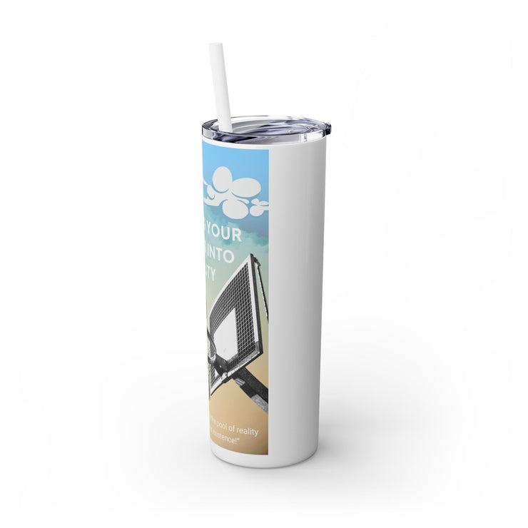 Dunk it Skinny Tumbler with Straw, 20oz