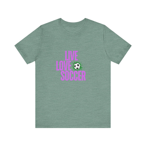 Soccer-2 Unisex Jersey Short Sleeve Tee