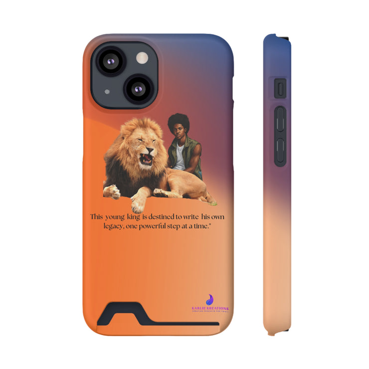 Young King Phone Case With Card Holder