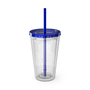 Lion Sunsplash Tumbler with Straw, 16oz