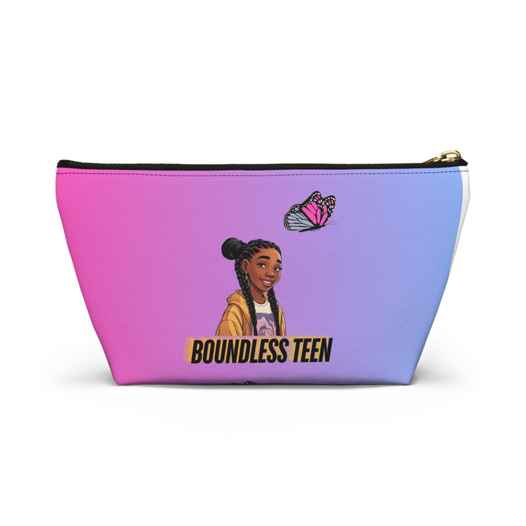 Brown Skin Accessory Pouch w T-bottom