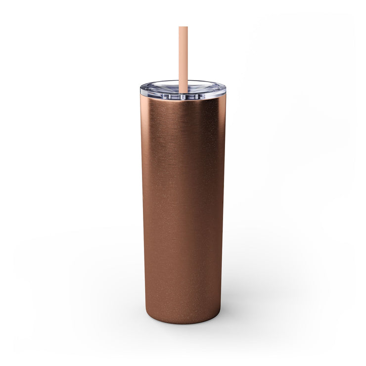 Senior 2025 Skinny Tumbler with Straw, 20oz