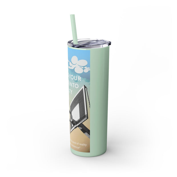 Dunk it Skinny Tumbler with Straw, 20oz