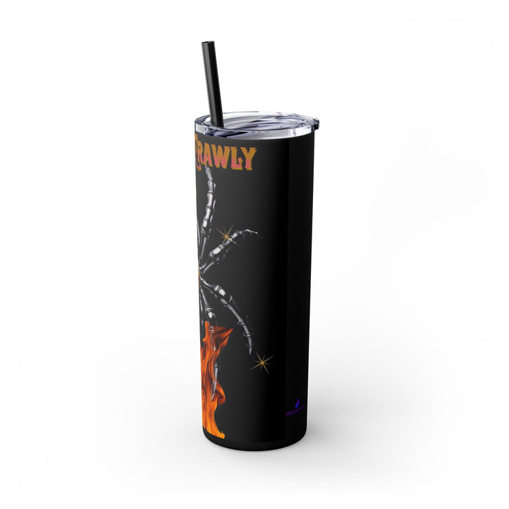 Spider Skinny Tumbler with Straw, 20oz