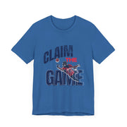 Claim the game Unisex Jersey Short Sleeve Tee