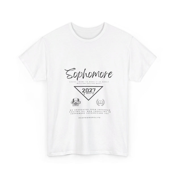 Sophomore Unisex Heavy Cotton Tee