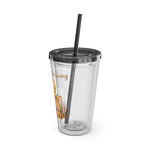 Lion Sunsplash Tumbler with Straw, 16oz