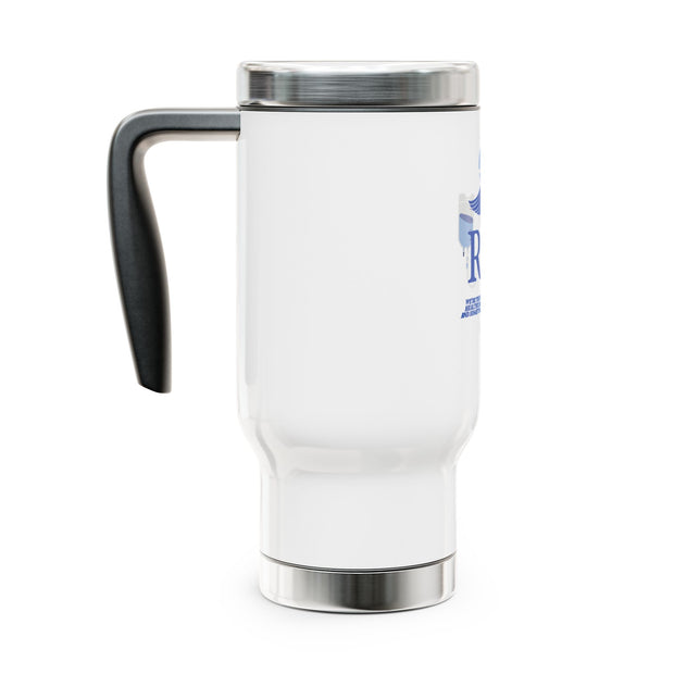 RN Nurse Stainless Steel Travel Mug with Handle, 14oz