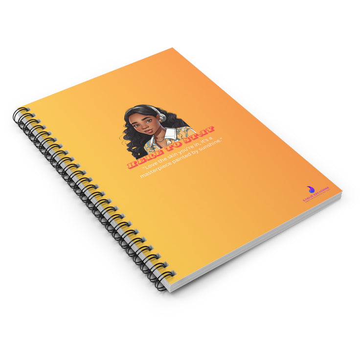 Brown Skin Spiral Notebook - Ruled Line