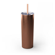 Senior 2025 Skinny Tumbler with Straw, 20oz