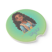 Brown Skin Soapstone Car Coaster