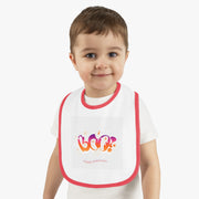 Boo-2 Baby Contrast Trim Jersey Bib